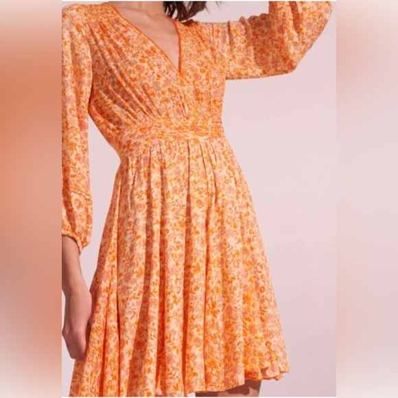 Poupette St. Barth Dresses & Skirts - Poupette St. Barth Anabelle Orange Mayflower dress in orange Color size small